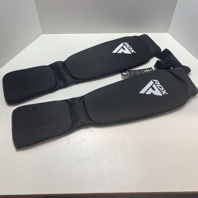 RDX Shin Guards HYP SI MMA Kickboxing Karate Sparring Gear 170-180cm Black NEW