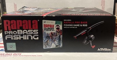 Xbox 360 Rapala Pro Bass Fishing Game With Fishing Rod Controller