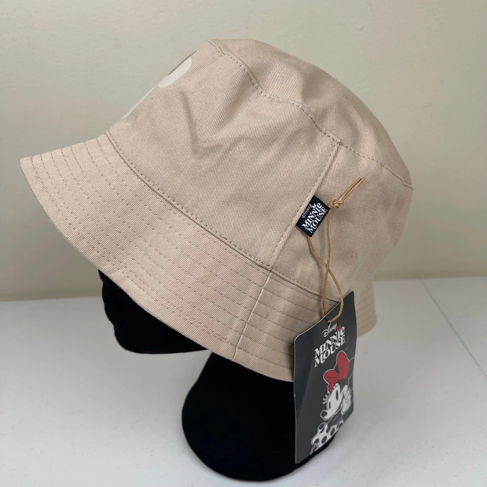 Aldi Exclusive 2025 Disney Minnie Mouse Beige Reversible Bucket Hat NWT - Image 3 of 4