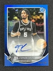 2025-26 Topps Bowman Chrome Stephon Castle #BCA-SC Blue Refractor Auto /150