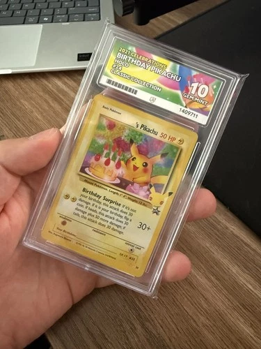 Pokémon TCG Birthday Pikachu #24 Celebrations 25th Anniversary ACE 10 GEM MINT