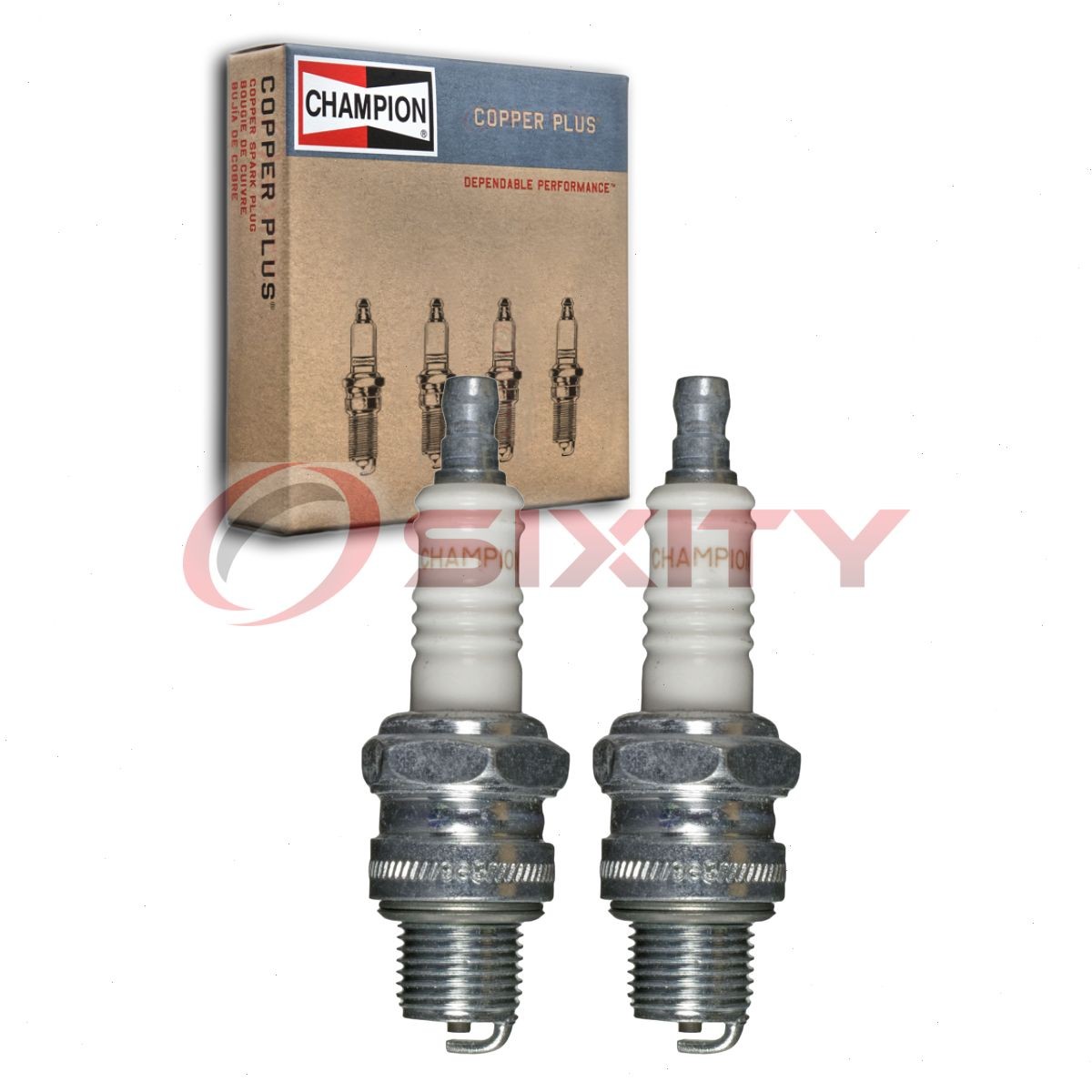 2 pc Champion Copper Plus 941M Spark Plugs for QL77CC 4322 1466 Ignition hb