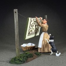 35039 -  You Are Really Not Helping   Woman Hanging - Village Green - W. Britain