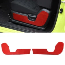 Front Seat Side Panel Decor Cover Trim for Suzuki Jimny 2019+ Red Carbon Fiber