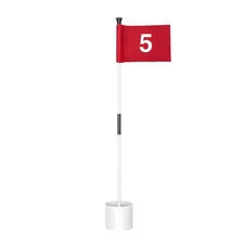 KINGTOP Miniature Golf Flagstick, Practice Putting Green Flags for Yard, Golf