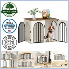 Wooden Dog Crate Furniture Indoor Small Medium Heavy Duty Pet House End Table
