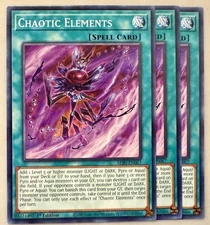 Yugioh! 3x Chaotic Elements ALIN-EN067 Common 1st Ed NM