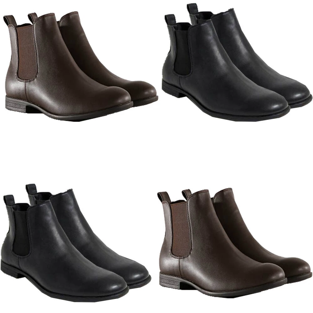 Jack & jones leather chelsea on sale boots