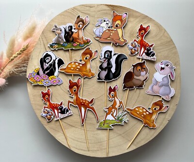 Bambi Reh Muffin Aufstecker Bambi Reh Topper für Muffin Muffin Deko Cupcakes...