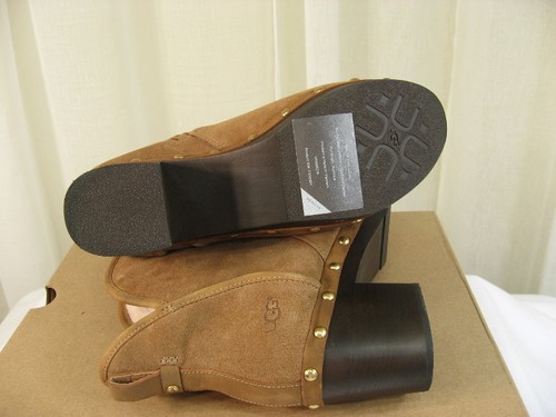 Neu im Karton UGG Damen Cam II Kastanie Wildleder/Lamm Shearling Plateau Stiefelette US 7/38 - Bild 8 von 12