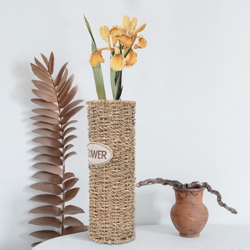 Geflochtener Blumentopf Weidenkörbe Bodenvase Arrangement-Vase - Bild 11 von 24