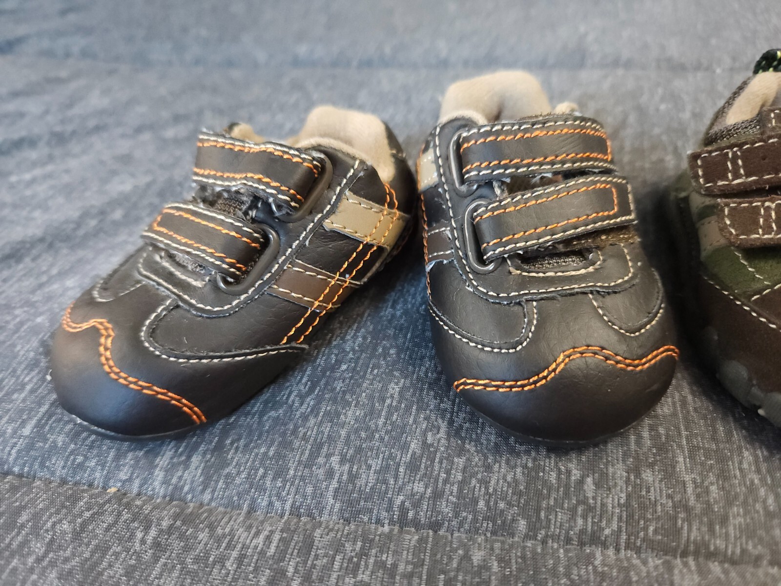 Lotto (3) Scarpe casual eleganti bambino ragazzo tg 2 INFANT ecopelle scamosciata varie MARRONE casual