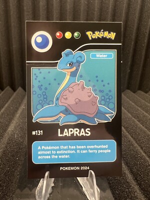 ebay lapras pokemon card Lapras #131 - Pokedex Black Kanto 2024 - Pokemon Card NM