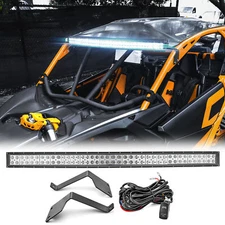 WEISEN Roof 42" Curved LED Light Bar Mount Wire Kit For Can Am Maverick X3