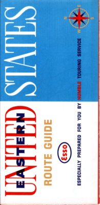 1963 Esso Road Map: Eastern United States Route Guide (P163) NOS