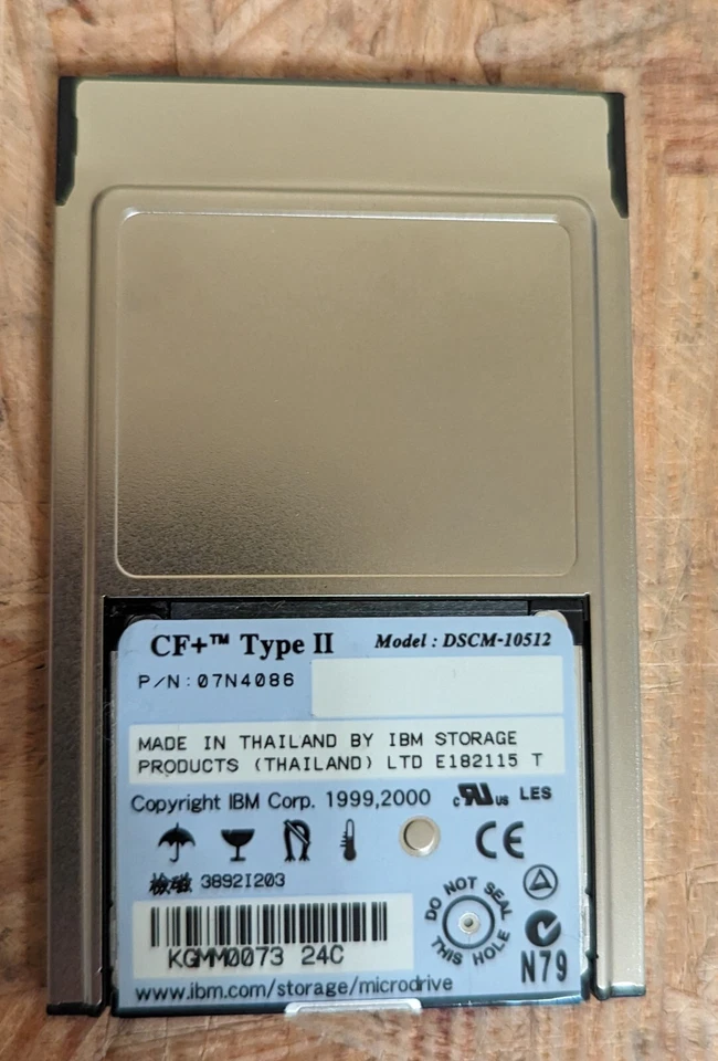 IBM DSCM-10512 512 MB Microdrive - Compact Flash Type II + PC card adapter - Image 2 of 2