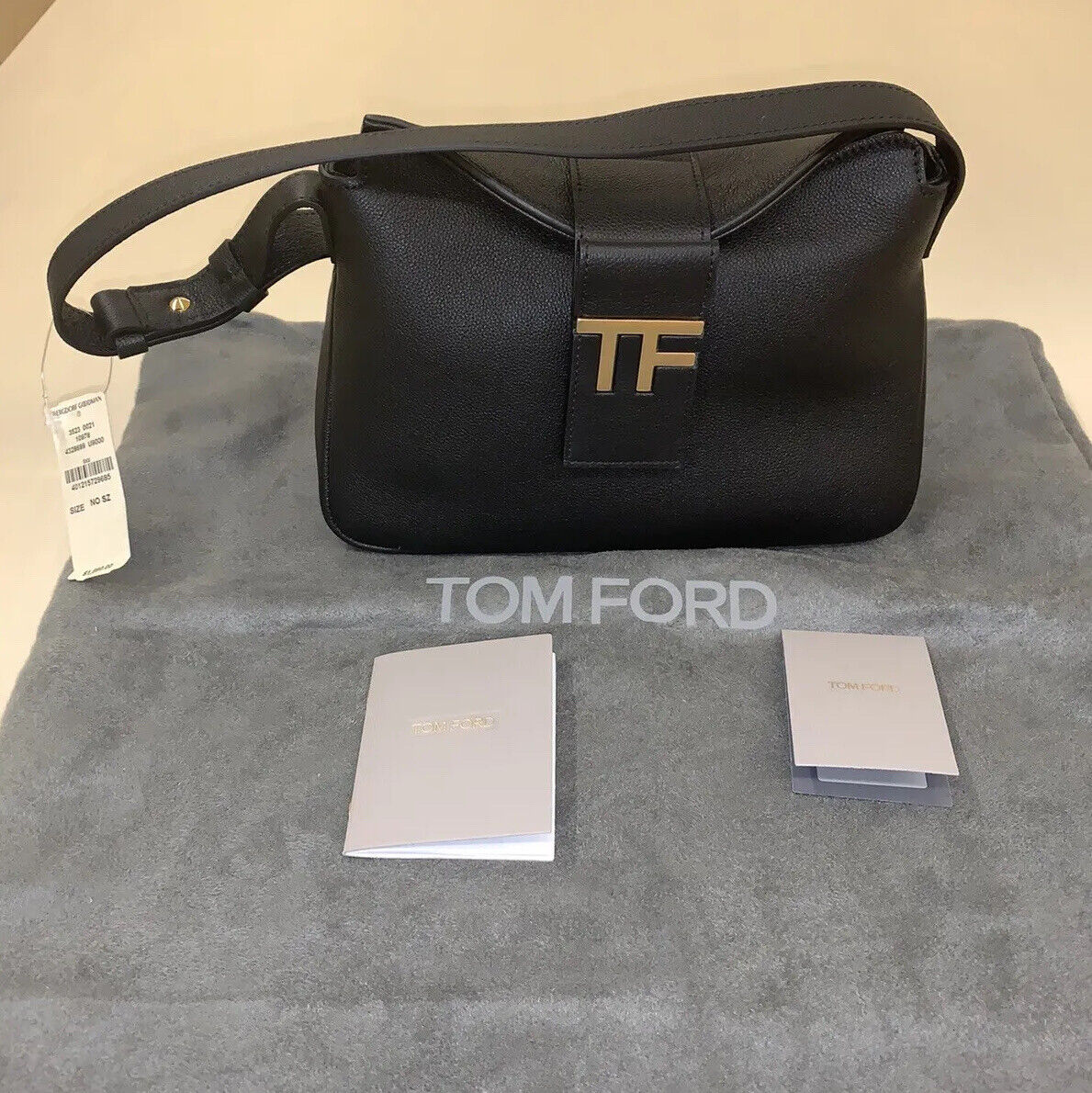 NWT $1890 Tom Ford TF Grain Leather Mini Hobo Handbag | eBay NWT $1890 Tom Ford TF Grain Leather Mini Hobo Handbag | eBay