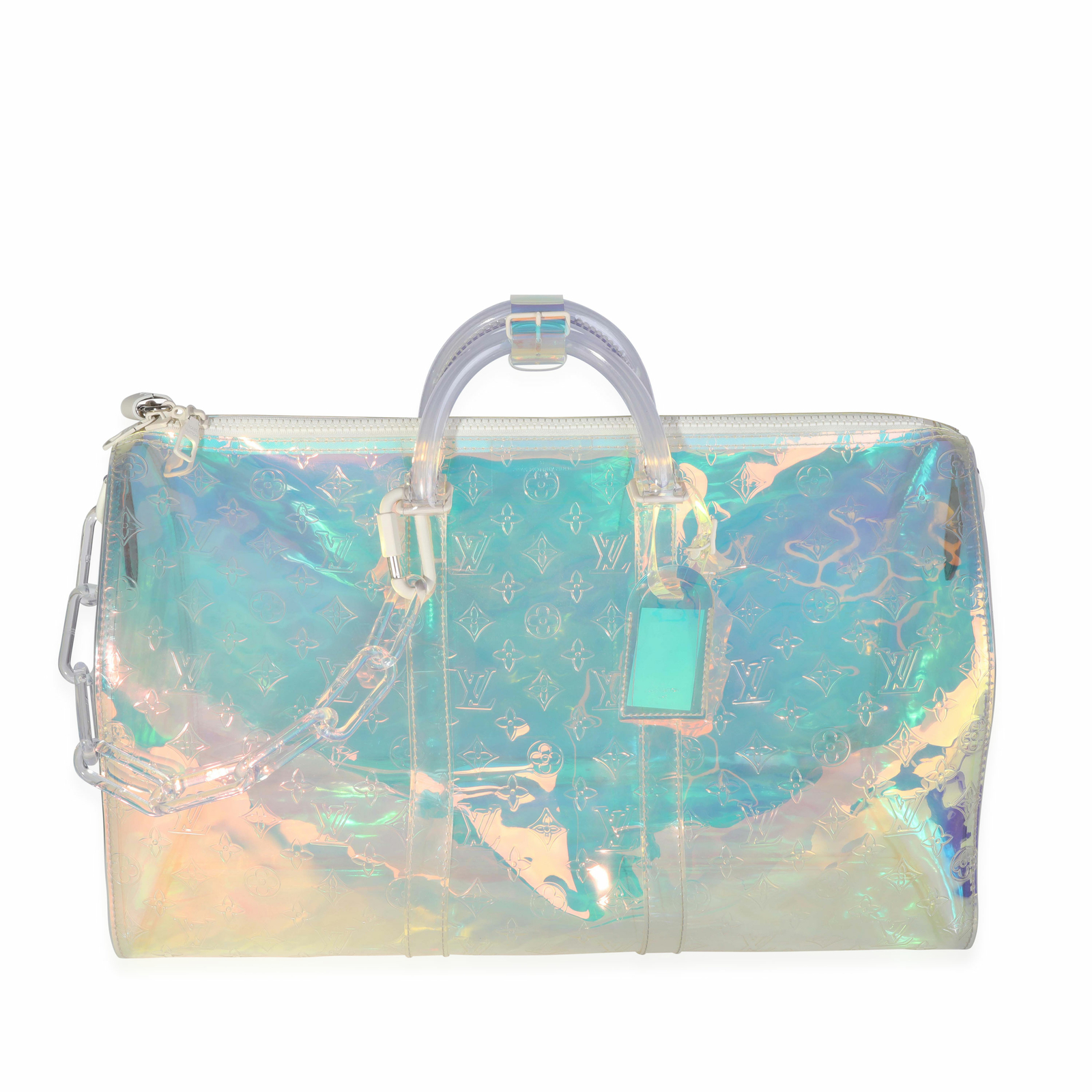 Virgil Abloh Multicolor Jacquard Polyester Landscape Keepall 50 Bandoulière  Silver Hardware, 2022