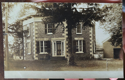 RPPC PHOTO Only Cobblestone Octagon House Built? 7271 W.Main St. Madison, NY OLD