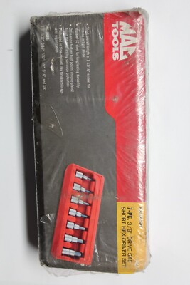MAC TOOLS SXAS7PT 7-PC. 3/8'' Drive SAE Short Hex Driver Set