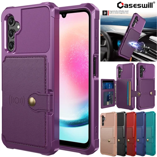 For Samsung Galaxy A17 A37 A57 A16 A36 A56 A15 A35 Leather Wallet Case Cover