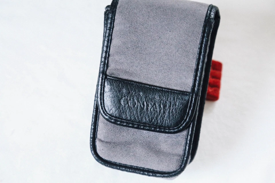 CONTAX T2 Soft Case Genuine Vintage Pouch Black Gray Japan – Damaged Spot - Image 4 of 4