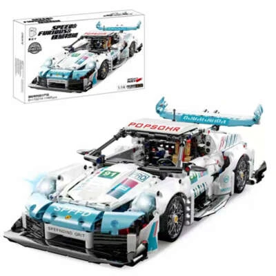 Technik Klemmbausteine Sportwagen 911 Rennauto 1465 Teile Kbox Auto Modell 10214