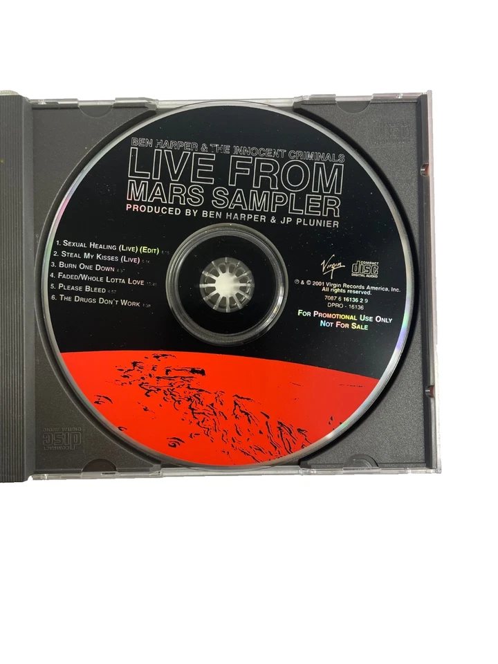 Live From Mars Sampler Ben Harper & The Innocent Criminals Sexual Healing CD#6 Foto 3 de 4