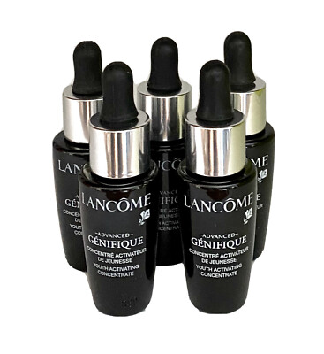 Lot 5 Lancome Genifique Advanced Youth Activating Concentrate 0.27oz / 8ml each