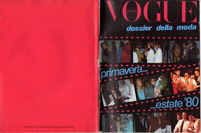 Vintage VOGUE ITALIA magazine Summer 1980 dossier della moda 1980s