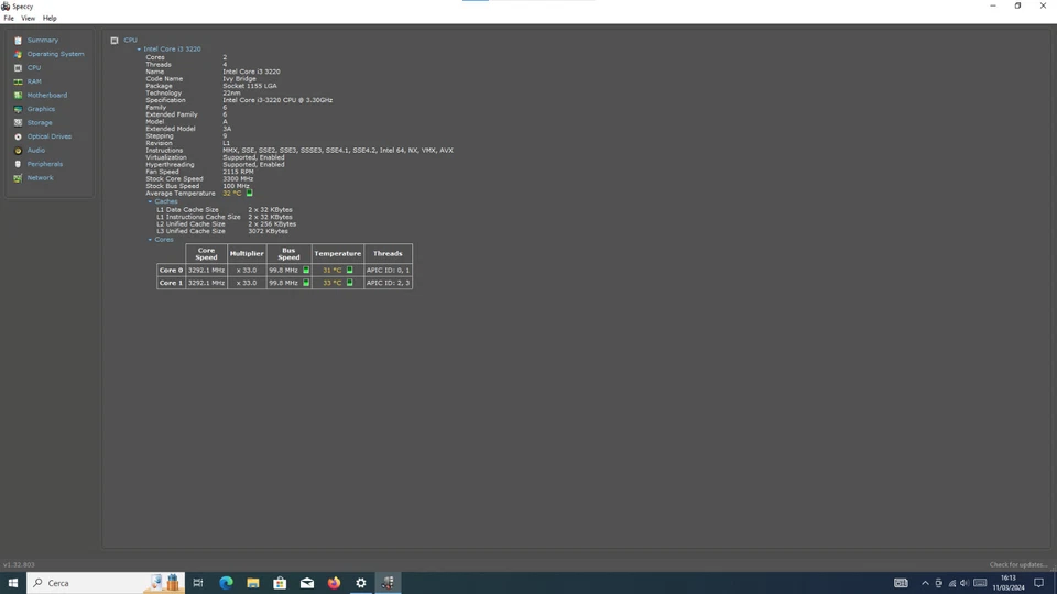 CPU Intel Core i3-3220 | 3.30 GHz, 2c/4t, 55 W, iGPU | 3rd gen Ivy Bridge, SR0RG - Immagine 4 di 4