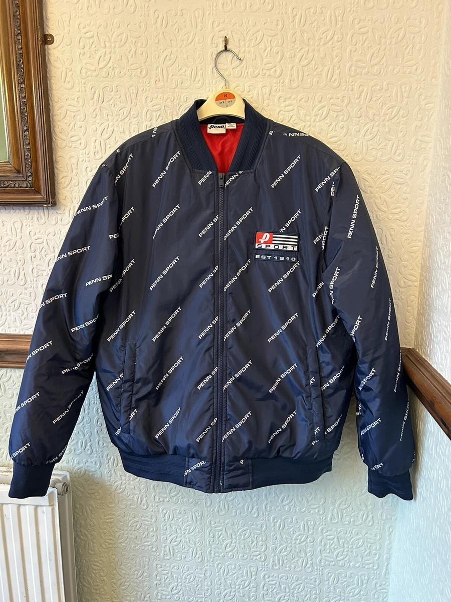 Penn Sport Navy Coat Spell Out Size L