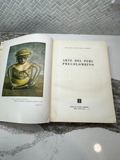 Arte del Peru Precolombino Felipe Cossio Del Pomar Book Fondo De Cultura Economi