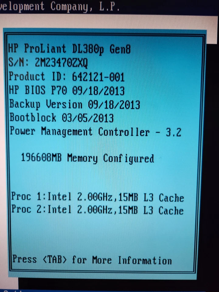 HP ProLiant DL380 G8 (4TB SAS, 2x Intel Xeon E5-2660, 2.00Ghz, 12 núcleos, 196GB) Foto 4 de 4