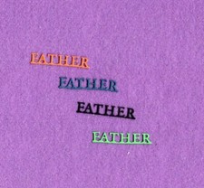 FATHER 1 dad die cuts scrapbook cards