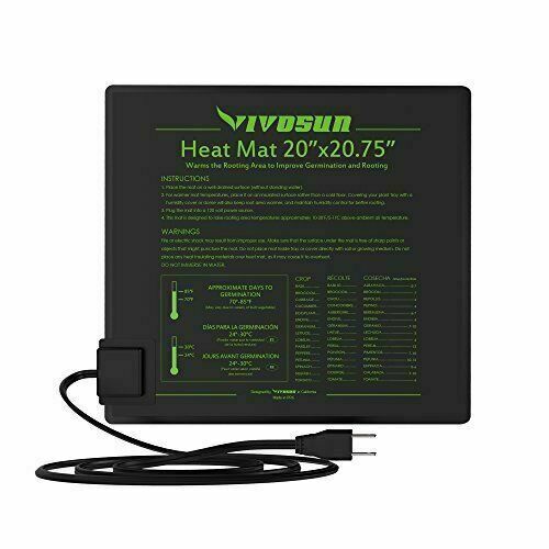 VIVOSUN 20 x 20 inch MET Standard Warm Hydroponic Durable Waterproof Seedling Heat Mat for sale