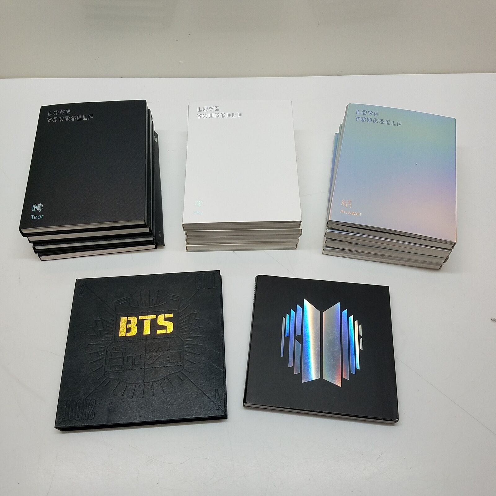 BTS CD Mixed Lot - Love Yourself Complete Set, Proof, 2 Cool 4 Skool