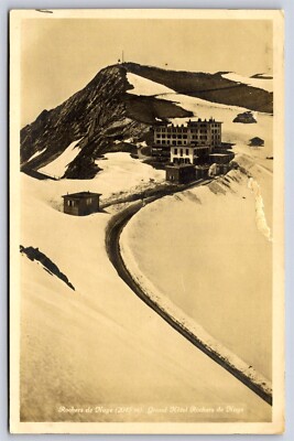 RPPC Switzerland Veytaux, Grand Hotel Rohers de Naye, Unposted