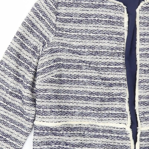 Monsoon Womens Blue Cotton BlendBlazer Size 14 - Picture 11 of 12