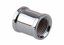 Chrome Water Pipe Thread Coupler 1/2" 3/4" 3/8" BSP Female Joiner Connector Muff