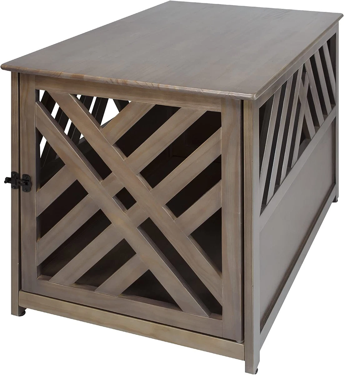 Casual Home Wooden Lattice Pet Crate End 23.5