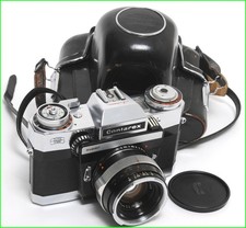  Zeiss Ikon Contarex Super 35mm SLR camera chrome w. Zeiss Planar 2/5cm lens Ne
