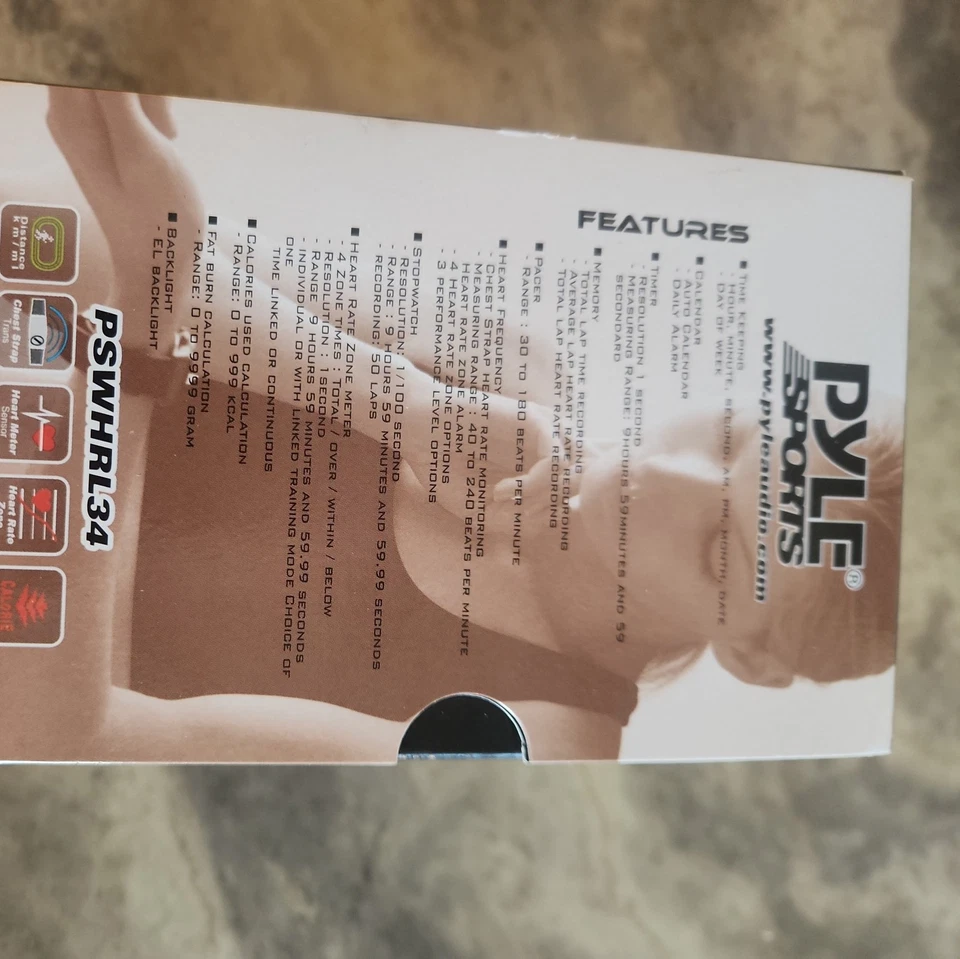 Pyle Sport PSWHRL34 Pro Nuevo Reloj Monitor de Ritmo Cardíaco Damas con Contador de Calorías Fs Foto 2 de 2