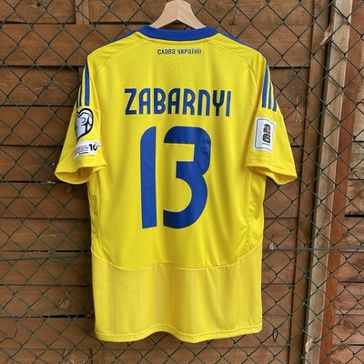 Zabarnyi #13 GAME MATCH ISSUE Ukraine Team Shirt Jersey Football