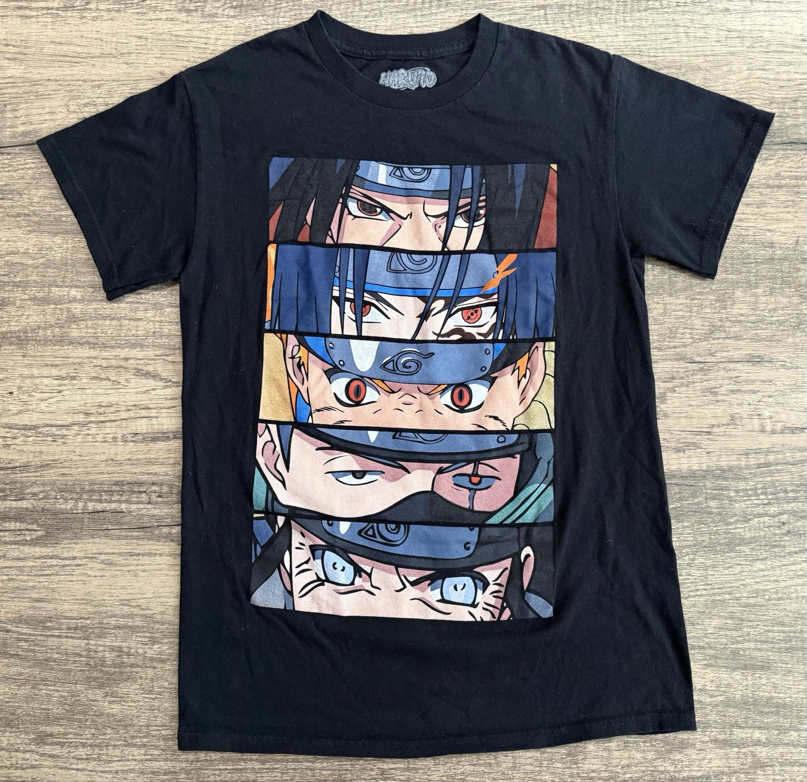 Official Naruto T Shirt Men's Small Black Anime Shonen Jump Graphic Tee 2002