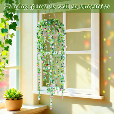 5422 Pcs Beaded Plant Kit Green Glass Beads Making Plants Video Tutorials Nature