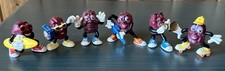 Vintage California Raisins Toy Figures Hardees Lot of 6 All Different 1988