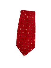 Valentino Men  s Silk Tie Made In Italy Red