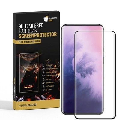 6x 9H Panzerfolie für OnePlus 7 Pro FULL CURVED Display Folie Schutzglas SW KLAR