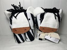 West Elm Baby Hooded Animal Towel Set Of 2 Zebra